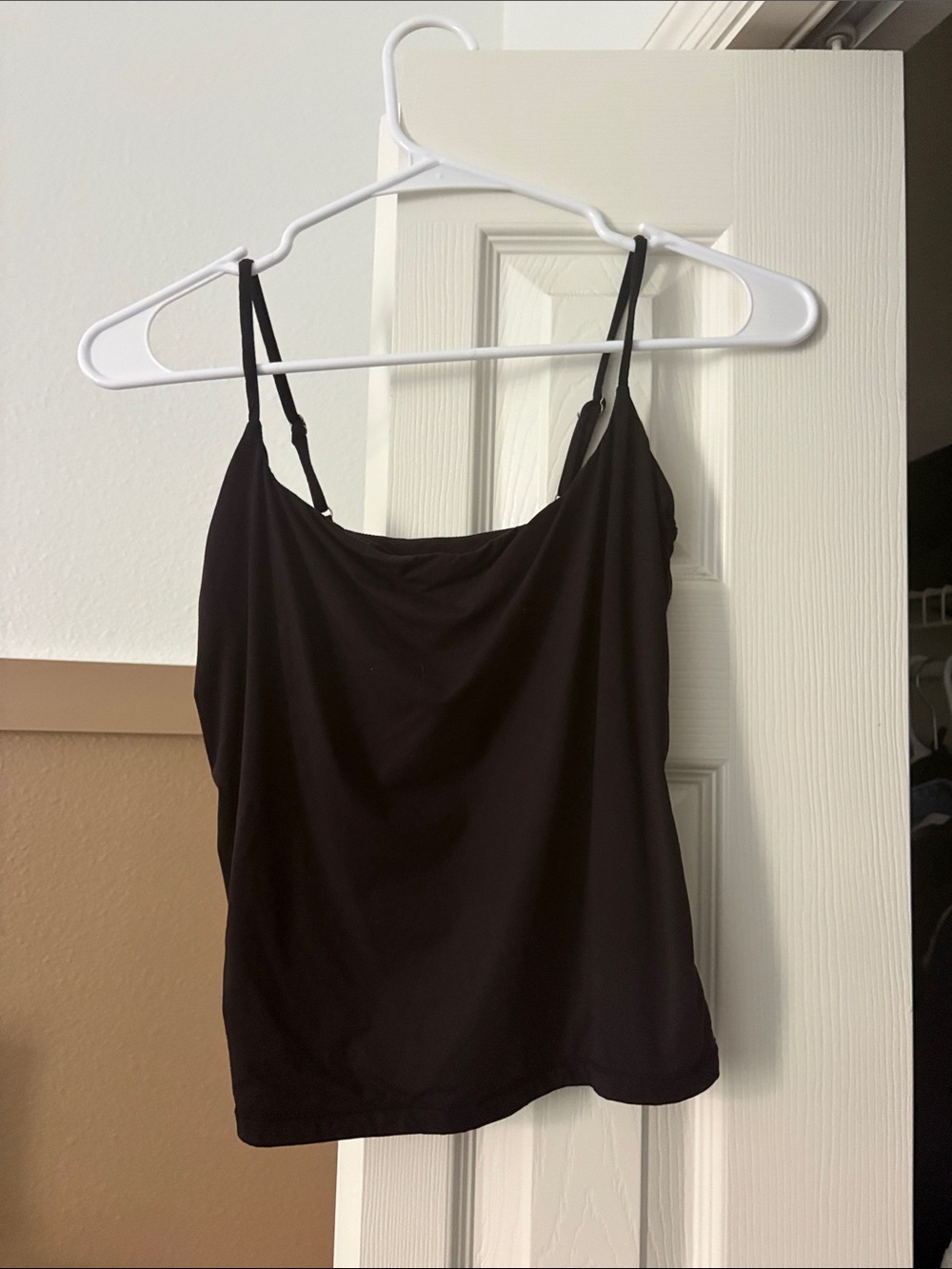 Suuksess Black Women's Cowl Neck Camisole Tank Top